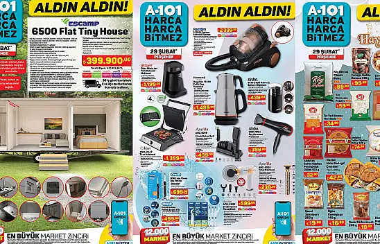 A101'E EV GELİYOR! Gıda ve temizlik ürünleri satan A101 şimdi de ev satıyor: 29 Şubat aktüel ürün kataloğunda yer aldı