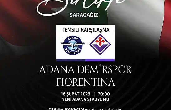 Adana Demirspor depremzedeler için yardım maçı yapacak