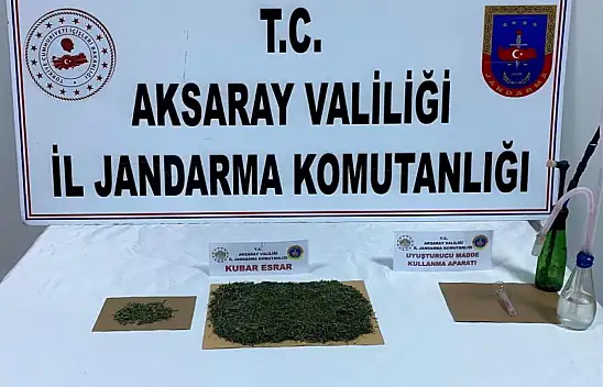 Aksaray'da jandarma baskın düzenledi: Şüpheli gözaltına alındı