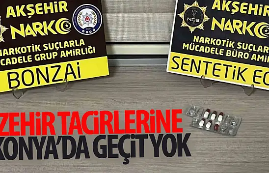 Akşehir'de parkta uyuşturucu operasyonu: 3 kişi gözaltına alındı