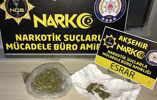 Akşehir'de uyuşturucu operasyonları: 6 gözaltı