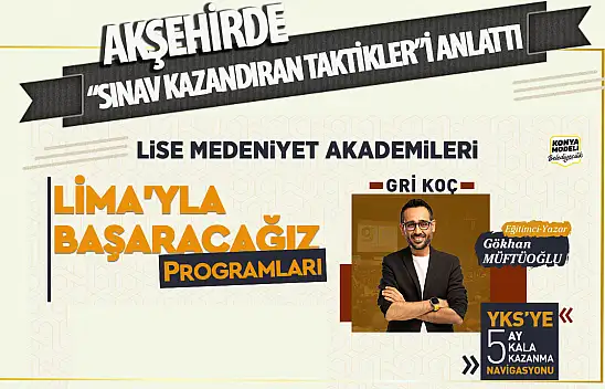 Akşehirli Öğrencilere Sınav Stratejileri Anlatıldı: Şehir Konferansları Başladı