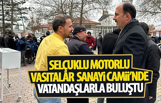 Altay Cuma namazı sonrası cemaatle buluştu