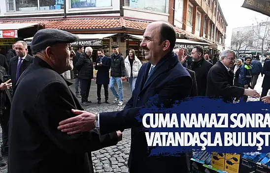 Altay cuma namazı sonrası vatandaşlarla buluştu ve Konyalılar'a teşekkür etti!