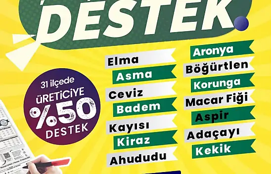 Altay duyurdu! 31 ilçede o destek müracaatı başladı