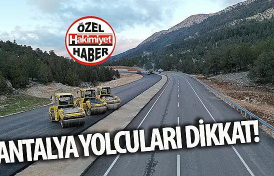 Antalya-Akseki-İbradı Yolunda Patlatmalı Kazı Çalışmaları Sürüyor