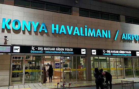 Aralık'ta Konya Havalimanı'nda kaç yolcuya hizmet verildi?
