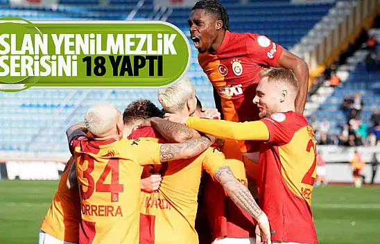 Aslan yenilmezlik serisini 18 yaptı