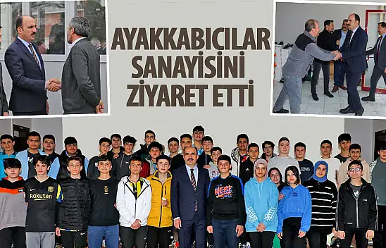 Başkan Altay, Aykent Ayakkabıcılar Sanayi'nde Esnaflar ve Öğrencilerle Buluştu