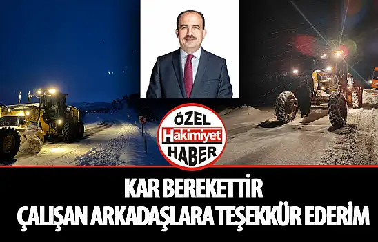 Başkan Altay: Kar Bereketi Yer Altı Su Seviyemizi Artırıyor