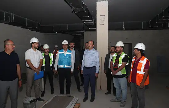 Başkan Altay Ve Başkan Kavuş Yaka Sosyal Tesisleri İnşaatını İnceledi