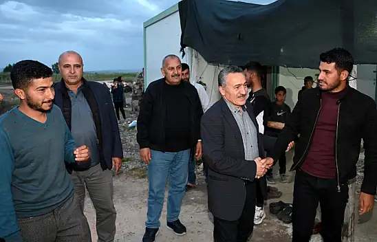 Başkan Tutal, mevsimlik tarım işçilerini ziyaret etti