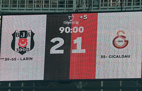 Beşiktaş evinde Galatasaray'a yenilmiyor