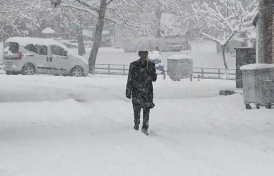 Beyşehir'de kar yağışı