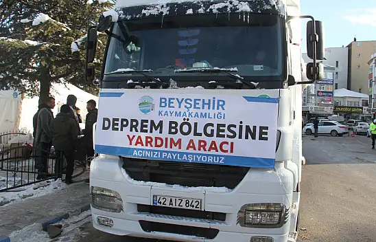 Beyşehir'den Kahramanmaraş'a yardım eli