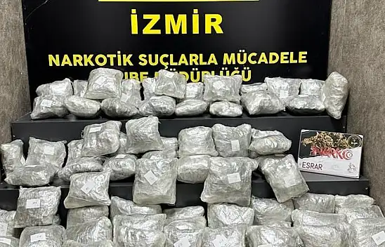 Bir kargo firmasında yaklaşık 40 kg esrar ele geçirildi
