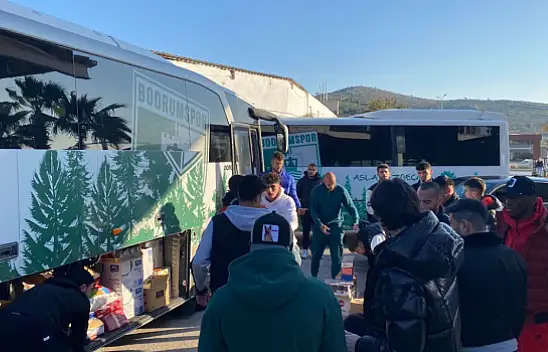 Bodrumspor'dan deprem bölgesine yardım