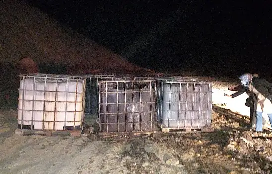 Boş araziye bırakılan varillerde AFAD inceleme yaptı