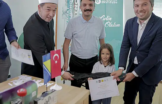 Bosnalı çocuklara diplomaları verildi! KOMEK'te eğitim aldılar!