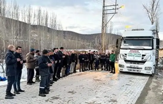 Bozkır'dan depremzedelere yardım