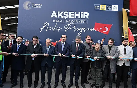 Büyükşehir'in Akşehir'e Kazandırdığı Kapalı Pazar Yeri'nin Açılışı Yapıldı