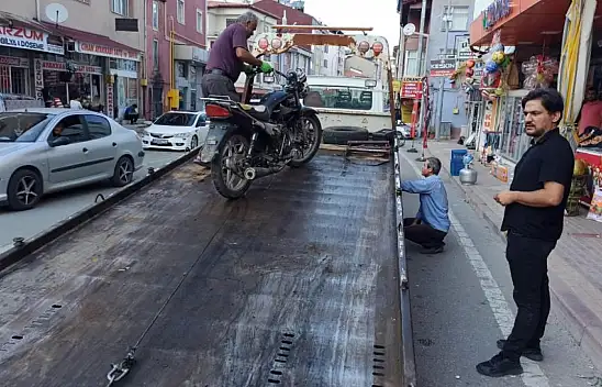 Çalınan motosikletini Konya'da ararken başka ilçede buldu!