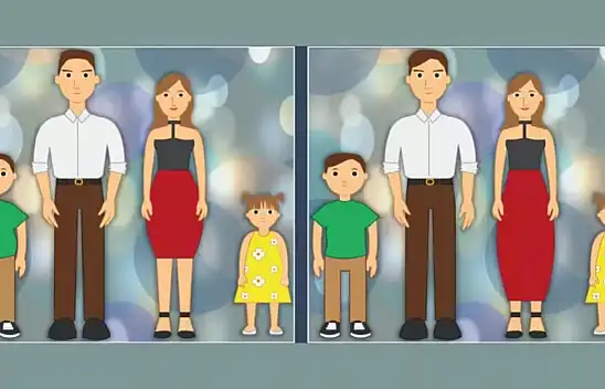 Çekirdek ailenin resmindeki 5 farkı bulabilir misiniz? IQ test için 25 saniyeniz var…