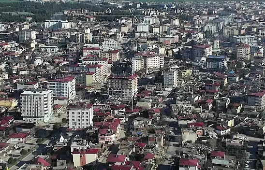 Çevre Şehircilik Bakanlığı İHA'lar ile hasar tespitine başladı