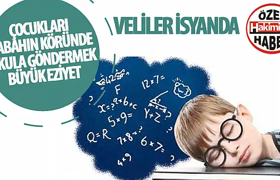 Çocuklar şafakla okula gidiyor