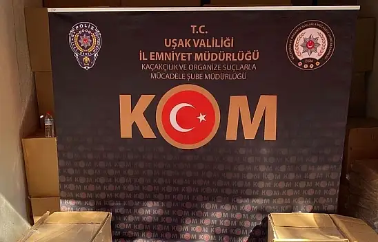 Çok sayıda kaçak makaron ele geçirildi