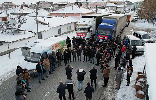Çumra halkı deprem bölgesi için seferber oldu
