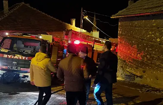 Derebucak'ta yangın