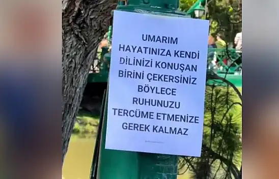 Direğe asılan duygusal yazı sosyal medyada çok sayıda beğeni ve farklı yorum aldı