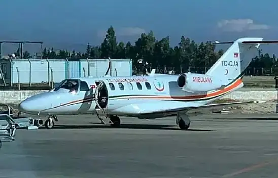 Ebrar bebek uçak ambulansla Muğla'dan İstanbul'a nakledildi