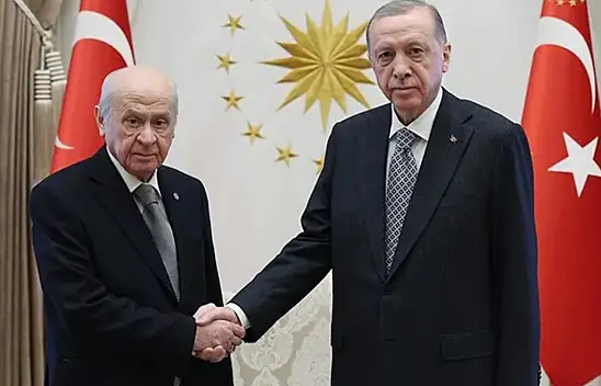 Erdoğan, Bahçeli'yi kabul etti