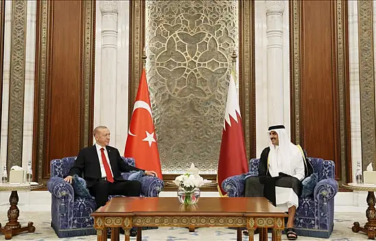 Erdoğan, Katar Emiri Sani ile bir araya geldi