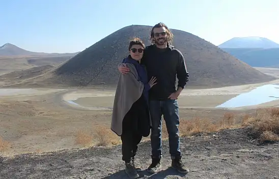 Fransa'dan Konya'ya geldiler! Meke Gölü'ne hayran kaldılar!