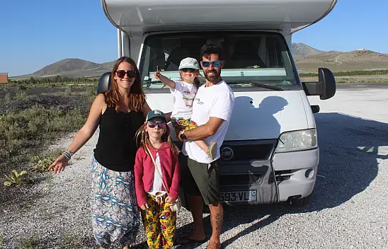 Fransız turistler Konya'da kamp yaptı