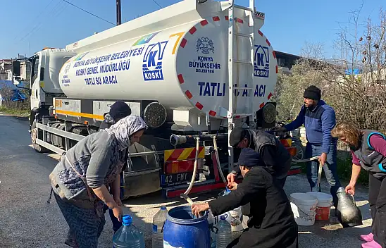 Hatay`da su şebekesine Konya ekipleri hayat verdi