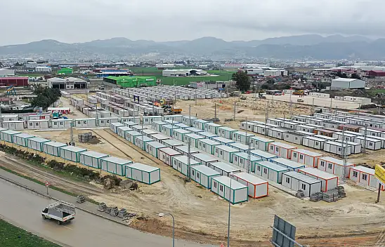 Hatay'daki Konya Konteyner Kentte 349 konteynerin yerleşimi tamamlandı