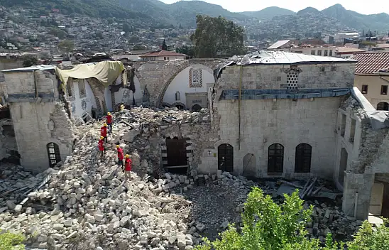 Hatay depreminde yıkılan Habib-i Neccar Camisi Konya Büyükşehir Belediye'sinin desteğiyle yeniden inşa ediliyor