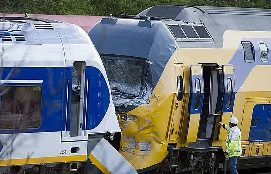 Hollanda'da tren kazası