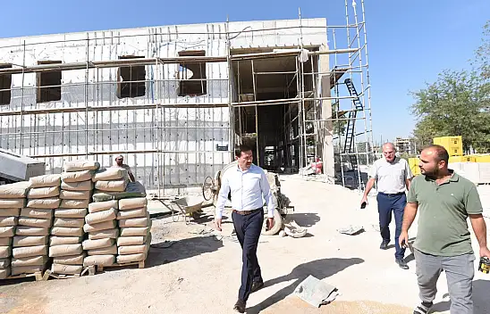 Hoş Kubbe Cami İnşaatına Ziyaret