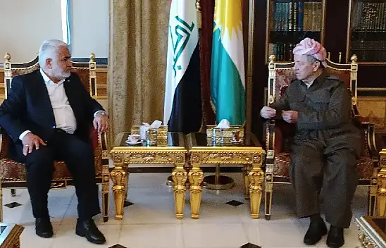 Hüda Par Genel Başkanı,  Erbil'de Barzani ile görüştü
