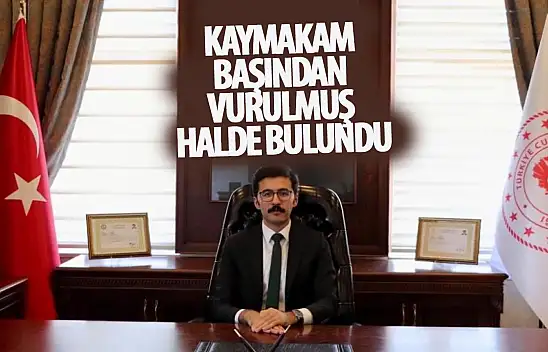 İlçe kaymakamı silahla başından vurulmuş halde bulundu
