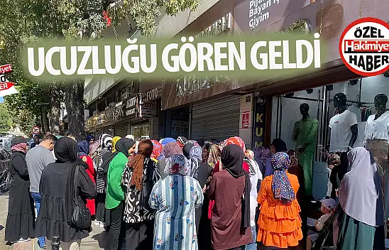 İndirim haberini duyan Konyalı vatandaşlar dakikalarca mağazanın açılmasını bekledi!