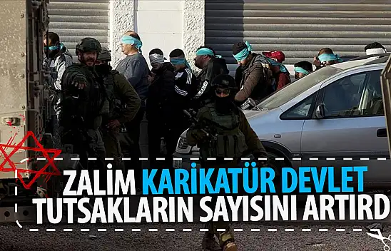 Zalim israilin işgal altındaki Batı Şeria'da gözaltına aldığı Filistinlilerin sayısı yükseliyor!