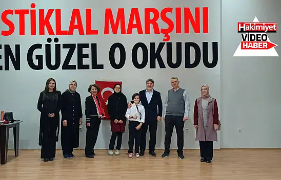 İstiklal Marşı'nı güzel okuma yarışmasından birincilik, Karatay Anadolu İmam Hatip Lisesi Proje Ortaokulu'nun