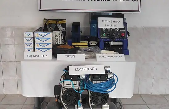 Jandarma ekiplerinden kaçak tütün satıcılarına baskın