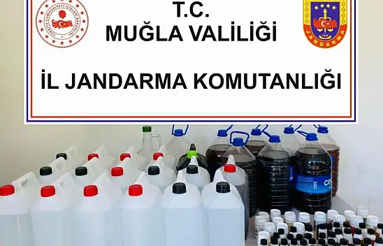 Jandarma kaçak alkole el koydu